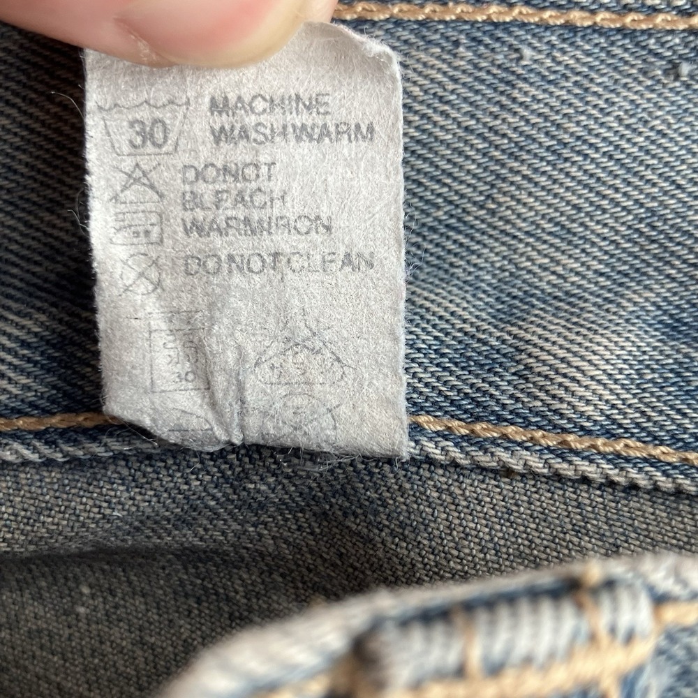 Vintage Armani True Blues Light Wash Denim Jeans Made in Italy High Ris - Picture 8 of 12